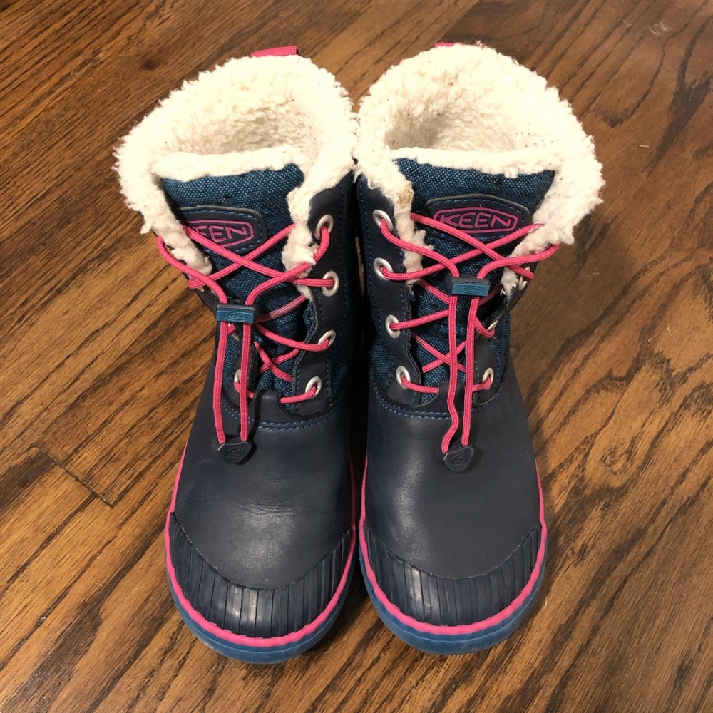 Keen Kids Elsa Boot Waterproof size 13 Blue & Pink